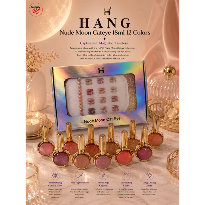 HANG Nude Moon Cateye 18ml 12 Colors