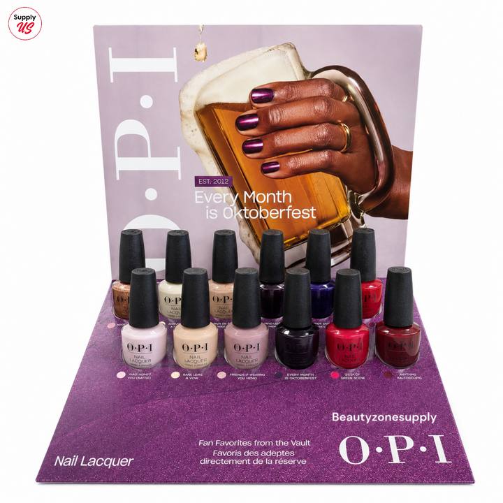 OPI Nail Lacquer Fall 2026 12pc Display Vault Must-Haves 