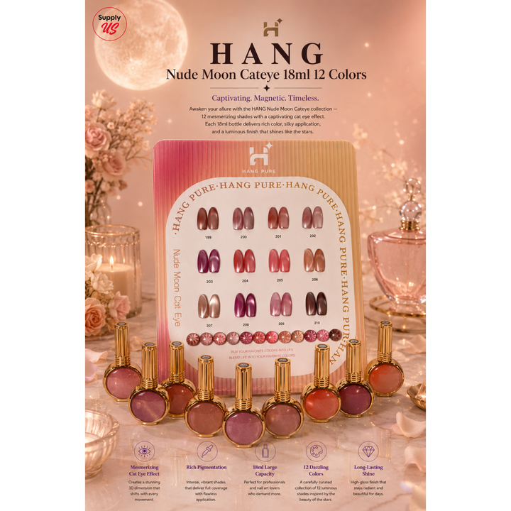 HANG Nude Moon Cateye 18ml 12 Colors
