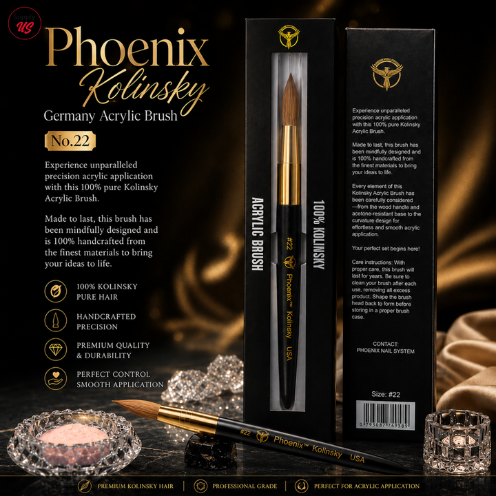 Phoenix Kolinsky Germany Acrylic Brush No.22