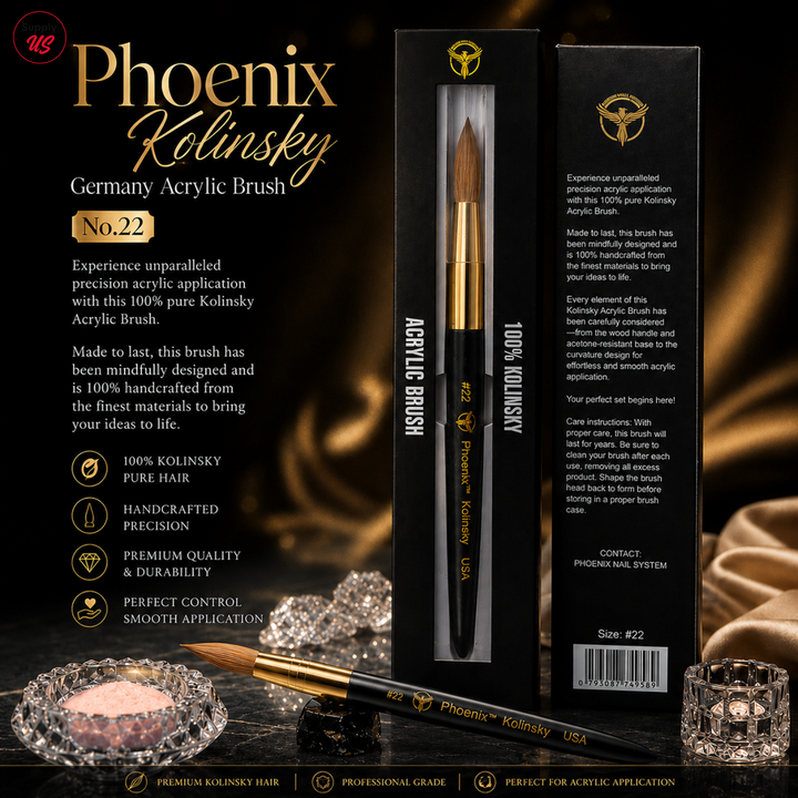 Phoenix Cordless Led Lamp (Free Phoenix Acrylic Brush + Top Base Gel)