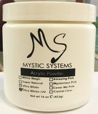 MS Mystic Systems Acrylic Powder Ultra White + UV 16 oz