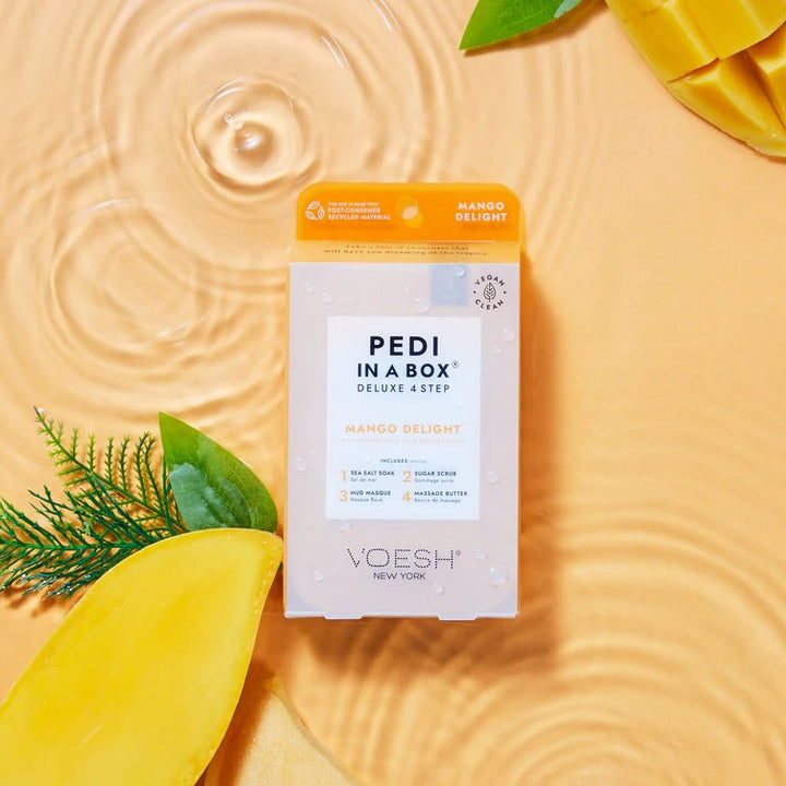 VOESH *NEW* Pedi in a Box (4 Steps) Mango Delight set