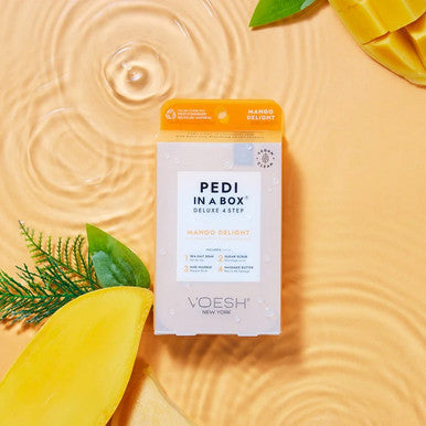 VOESH *NEW* Pedi in a Box (4 Steps) Mango Delight set