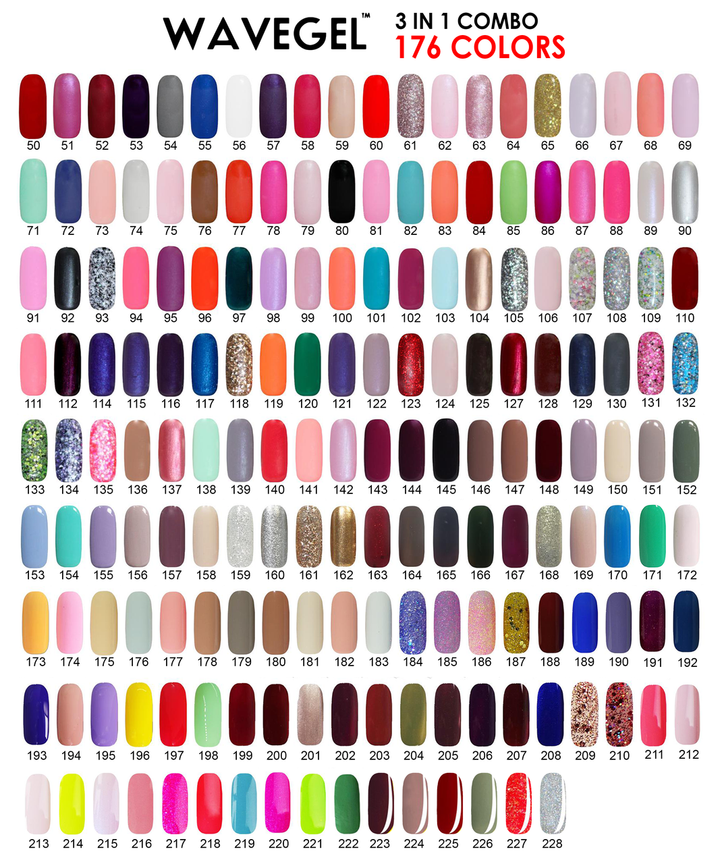 Wave Gel 3in1 Full line 178 colors Free 1 MS Cordless Led Lamp + 2 Sample Tip