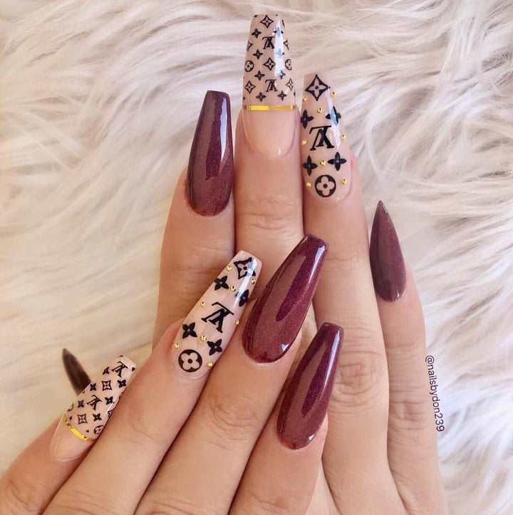 Foil Logo Nail Art (set of 10)