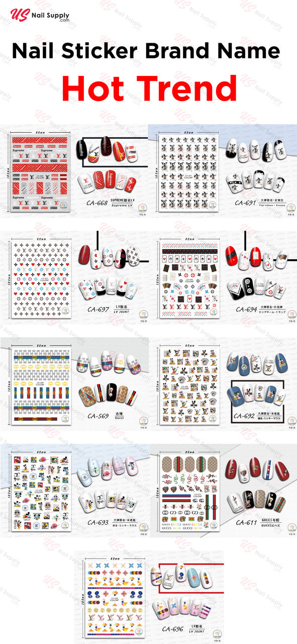 Nail Sticker Brand Name Hot Trend