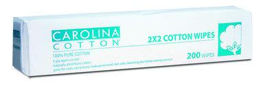 Carolina Cotton Size 2x2 200pk