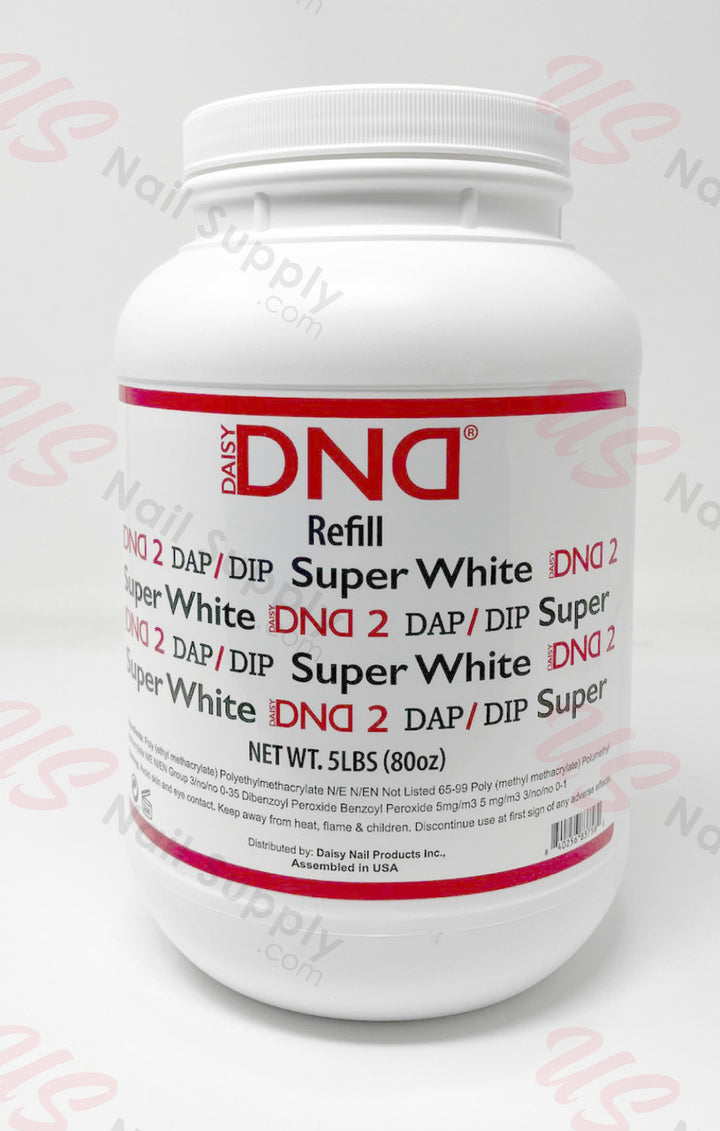 DND DAP DIP REFILL 5LB (80OZ) - SUPER WHITE