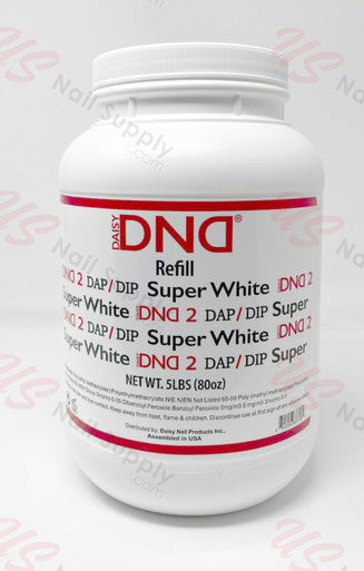 DND DAP DIP REFILL 5LB (80OZ) - SUPER WHITE Main Image
