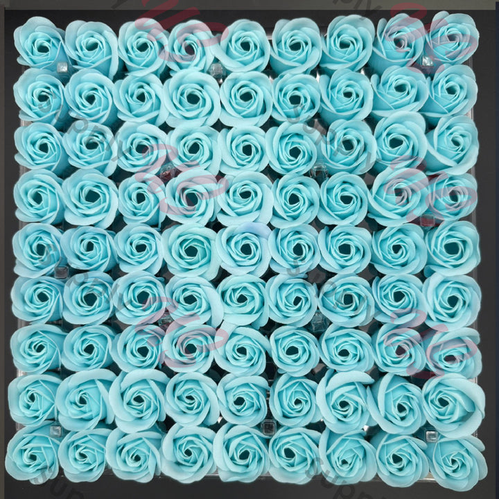Rose Dissolving Spa Soap 81pcs - Light Blue - Buy 2 Free 1