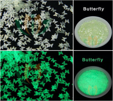 Glow In The Dark Glitter 2G - Butterfly