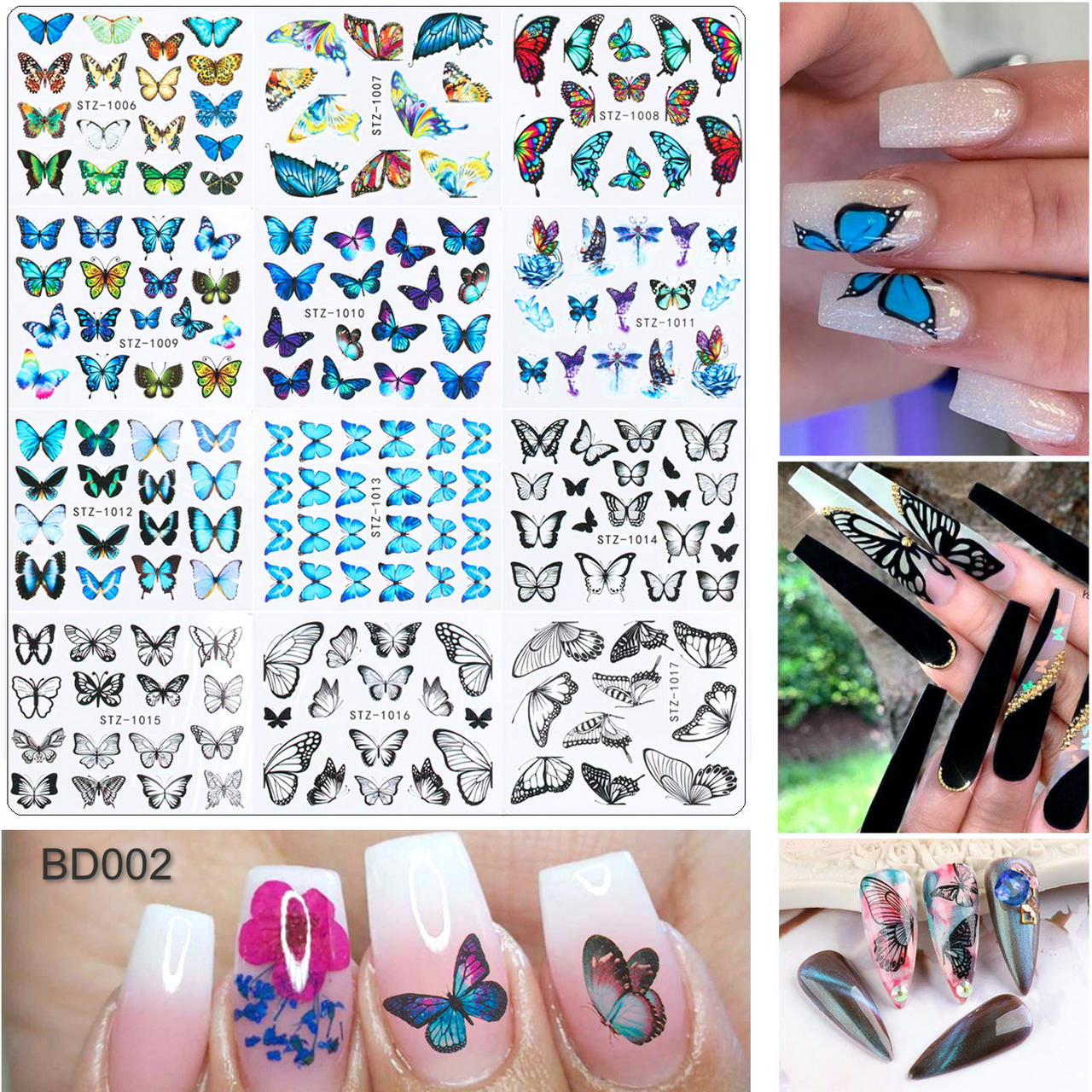 BD002 - Butterfly Water Transfer (set of 30)