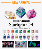 MS Starlight Gel Stone & Glow Effect 18 Colors