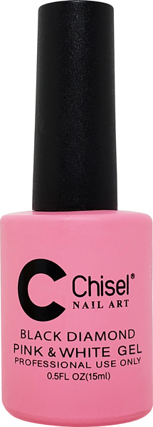 CHISEL BLACK DIAMOND PINK &amp; WHITE GEL 0.5OZ