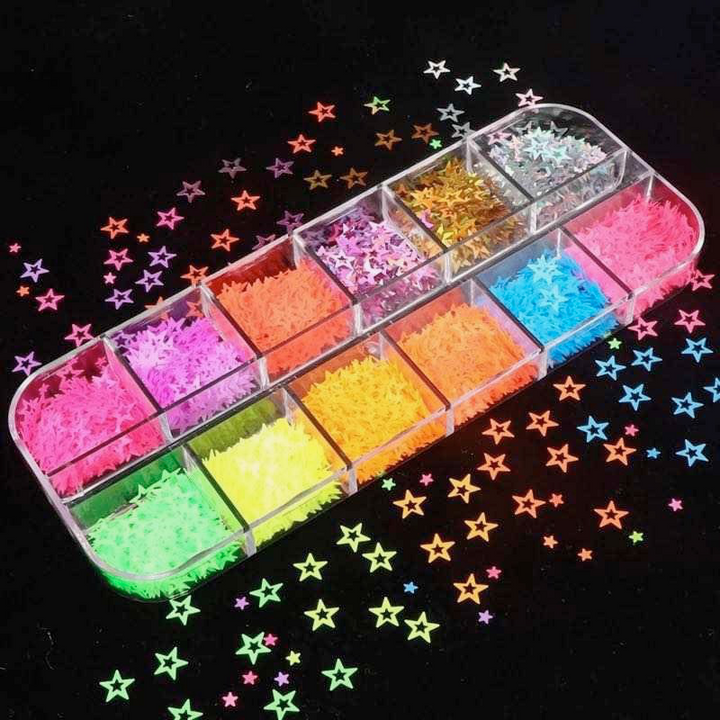 Nail Sequin - Star (12/set) 