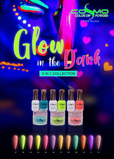 Cosmo 3in1 Glow InThe Dark Set 12 Colors