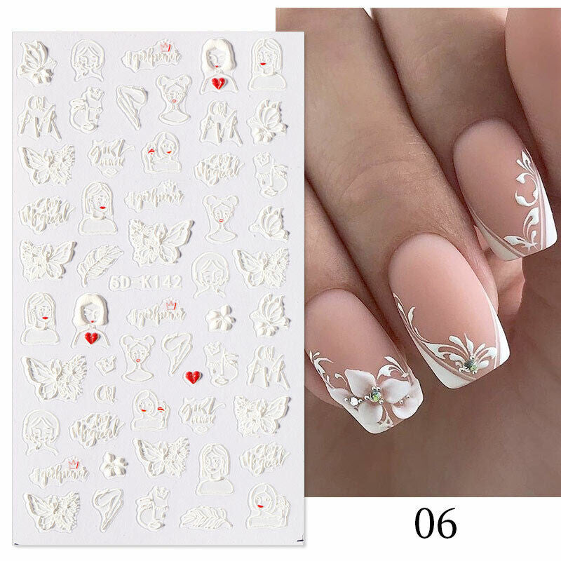 5D Embossed Nail Stickers - 5D-141 to 5D-150