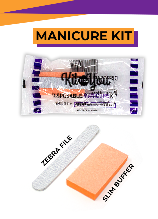 Disposable Manicure Kit ( Slim Buffer  + Mini File )