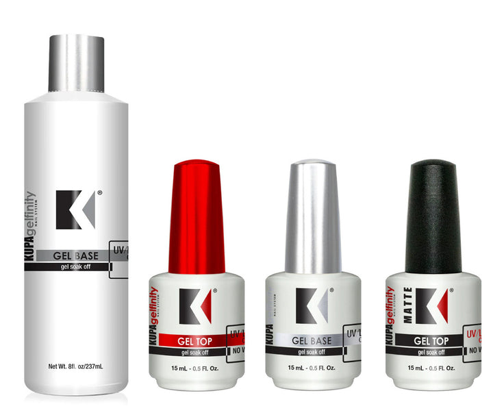 Kupa GelFinity Base Coat Refill (8oz) + Free 3 Bottle 0.5oz