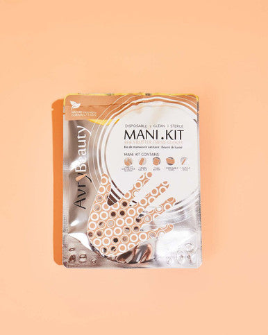 Avry All-In-One Disposable MANI Kit with Shea Butter Gloves