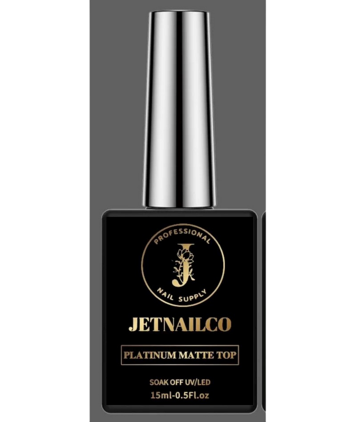 JetNailCo Platinum Gel Matte Top 0.5oz ( Non Stick Chrome )