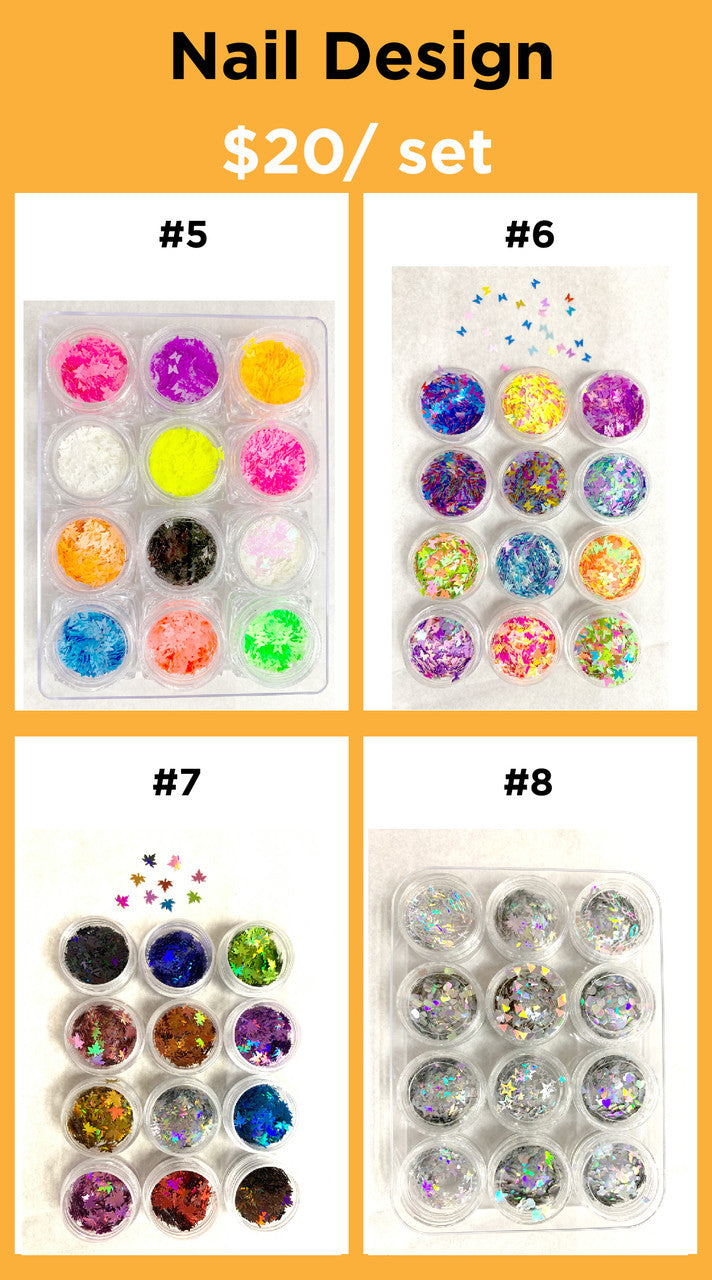 Nail Sequins ( Set of 12 pcs ) - Option
