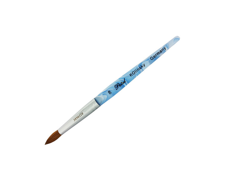 Petal Kolinsky Acrylic Nail Brush Blue Marble 