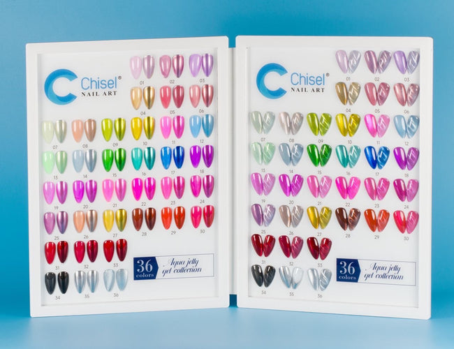 Chisel Aqua Jelly Gel 36 Colors Free extra 1 Set Chisel Black Diamond Top Base Main Image