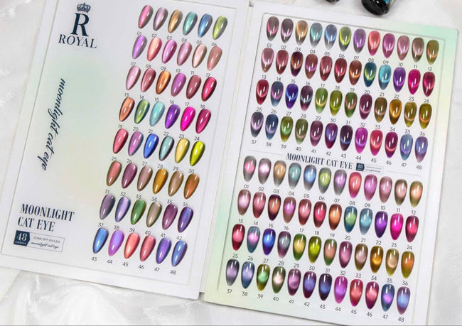 Royal Moonlight Cat eye 48 Colors + Free Color Book + Magnet Hover Image