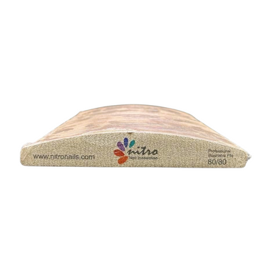Half Moon Zebra Nail File 80/80 ( pack of 50pcs )