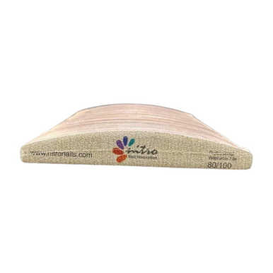 Half Moon Zebra Nail File 80/100 ( pack of 50pcs )