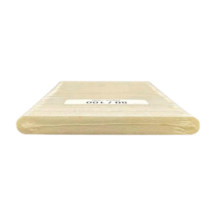 Round White Nail File 80/100 ( pack of 50pcs )