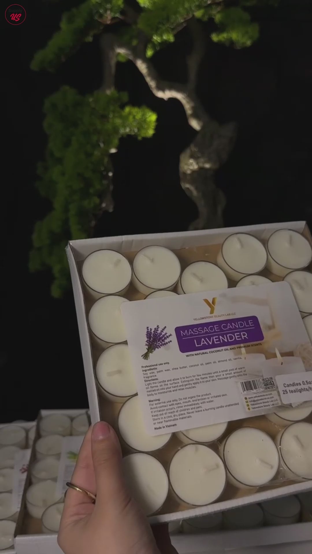 Yellowstone Massage Candle - Lemongrass - BUY 2 CASES GET 1 CASE FREE