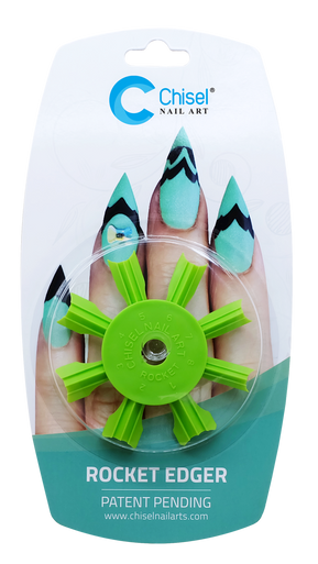 Chisel Nail Art Rocket Edger Green 9e