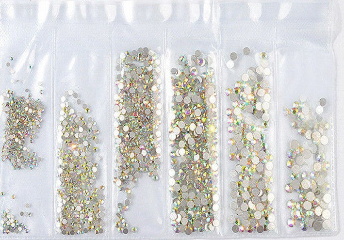 Rhine Stone Rainbow (pack of 6 sizes)