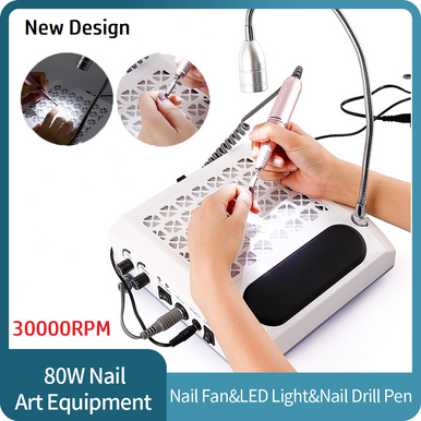 4 in 1 Multifunctional Nail Drill Machine 80W, 30000 RPM