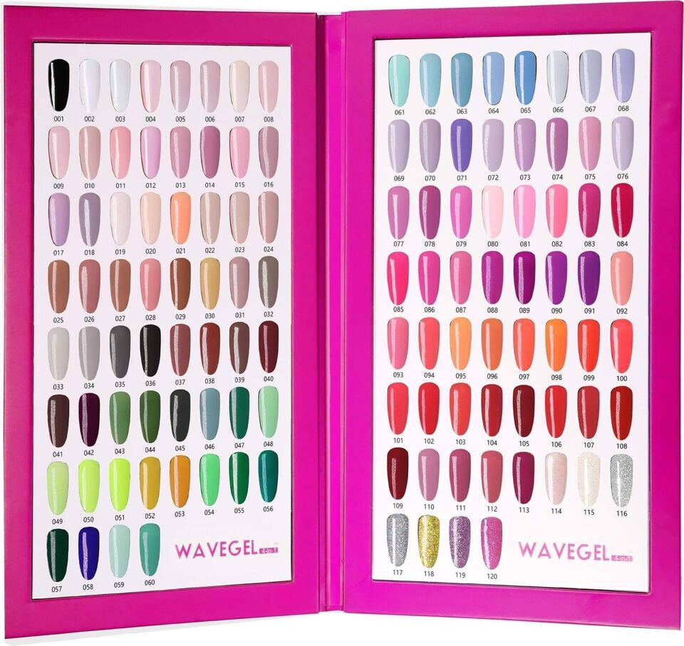 WaveGel 4in1 120 Colors Princess Collection - FREE 1 Sunny led Lamp +1 Color Book + 1 Sample Tip