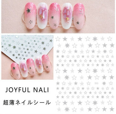 STAR STICKER SILVER 1PC - Code 353