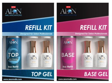 Aeon Combo Top &amp; Base Gel Refill Kit 8oz