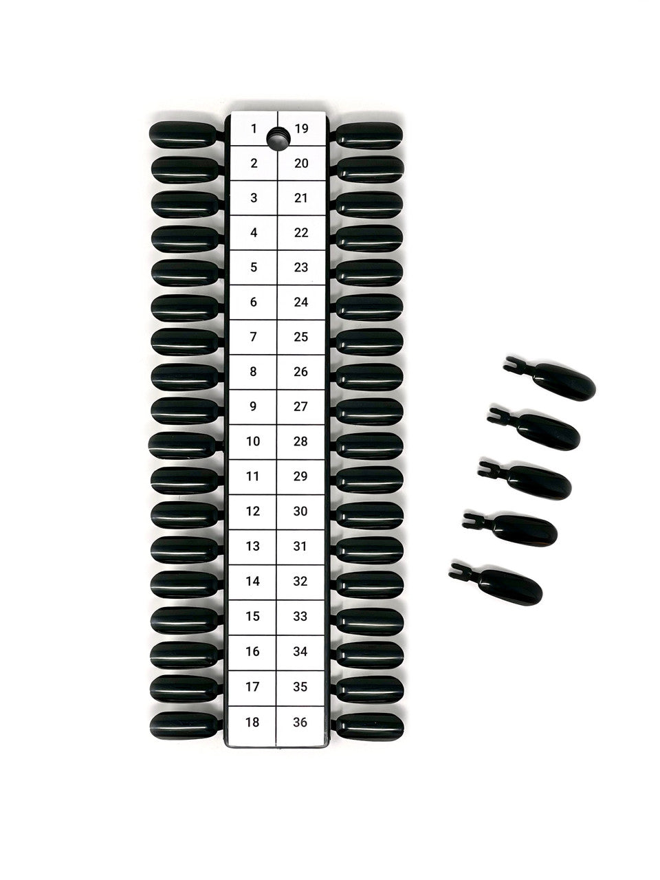Replaceable Color Chart Sample Tip 36pcs Black
