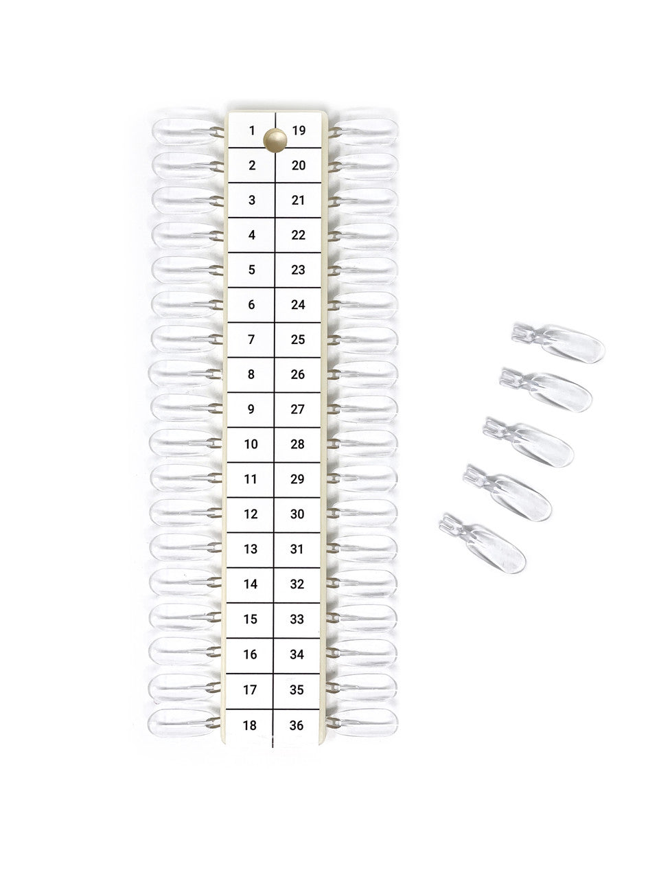 Replaceable Color Chart Sample Tip 36pcs Clear