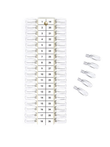 Replaceable Color Chart Sample Tip 36pcs Clear