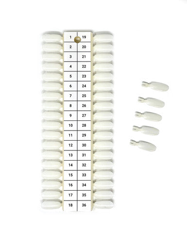 Replaceable Color Chart Sample Tip 36pcs Natural