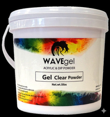 Wave Dip &amp; Acrylic Powder - Gel Clear Powder 5lb