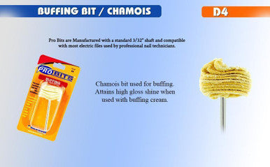 ProBits Chamois Buffing Bit - 3/32 Shank