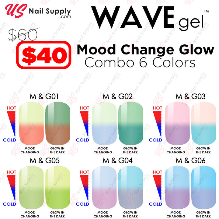 WaveGel Mood Change Glow Combo 6 Colors