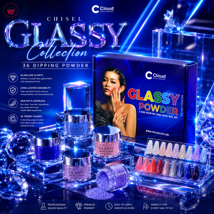 Chisel Glassy Collection 36 Dip &amp; Acrylic Powders
