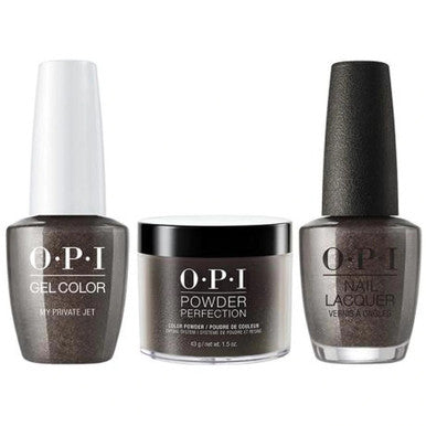 OPI COMBO 3 IN 1 MATCHING - GCB59A-NLB59-DPB59 MY PRIVATE JET