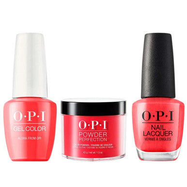 OPI COMBO 3 IN 1 MATCHING - GCH70A-NLH70-DPH70 ALOHA FROM OPI